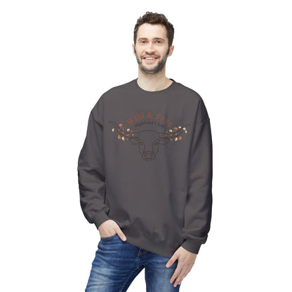 Wild & Free Highland Cattle Crewneck