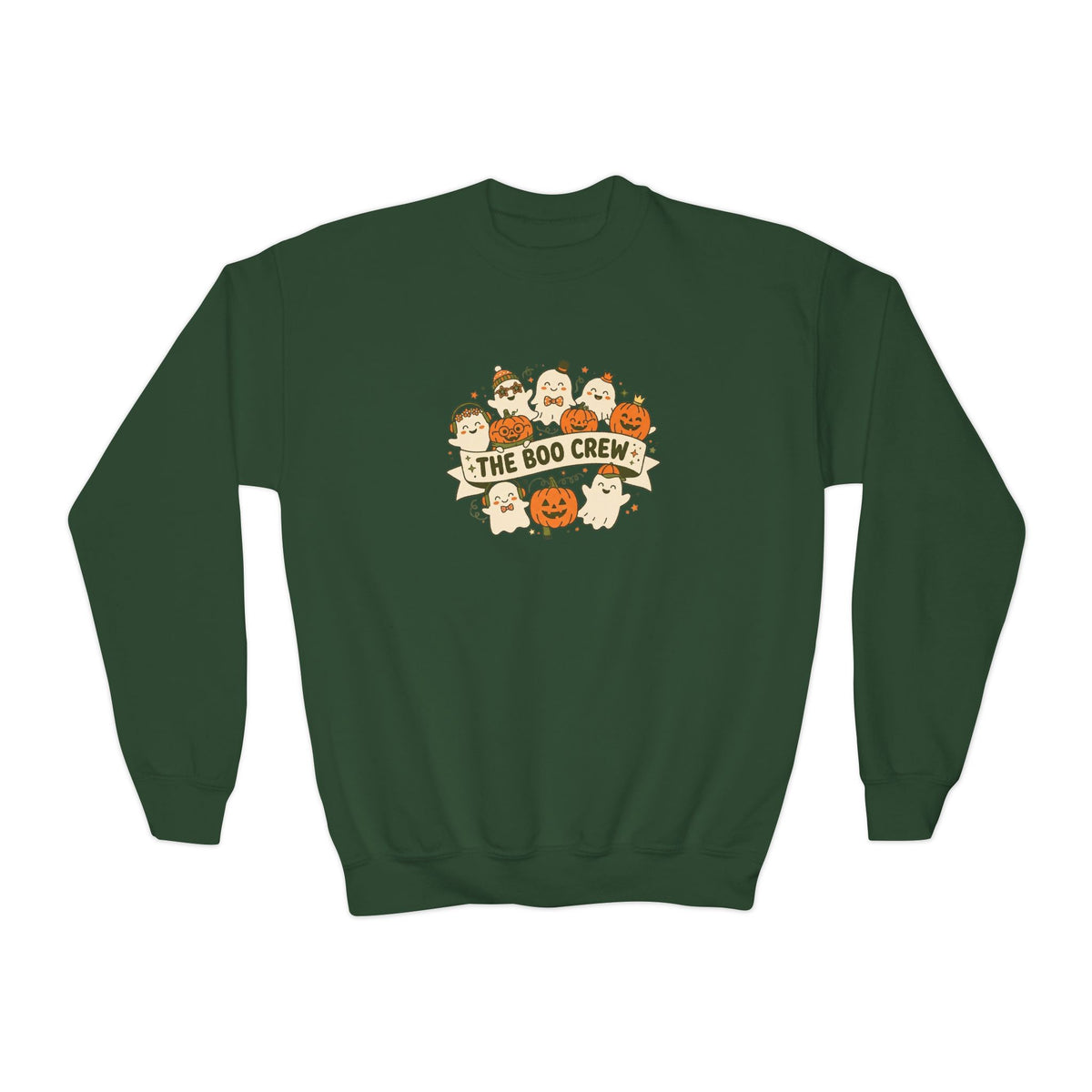 The Boo Crew Youth Halloween Crewneck