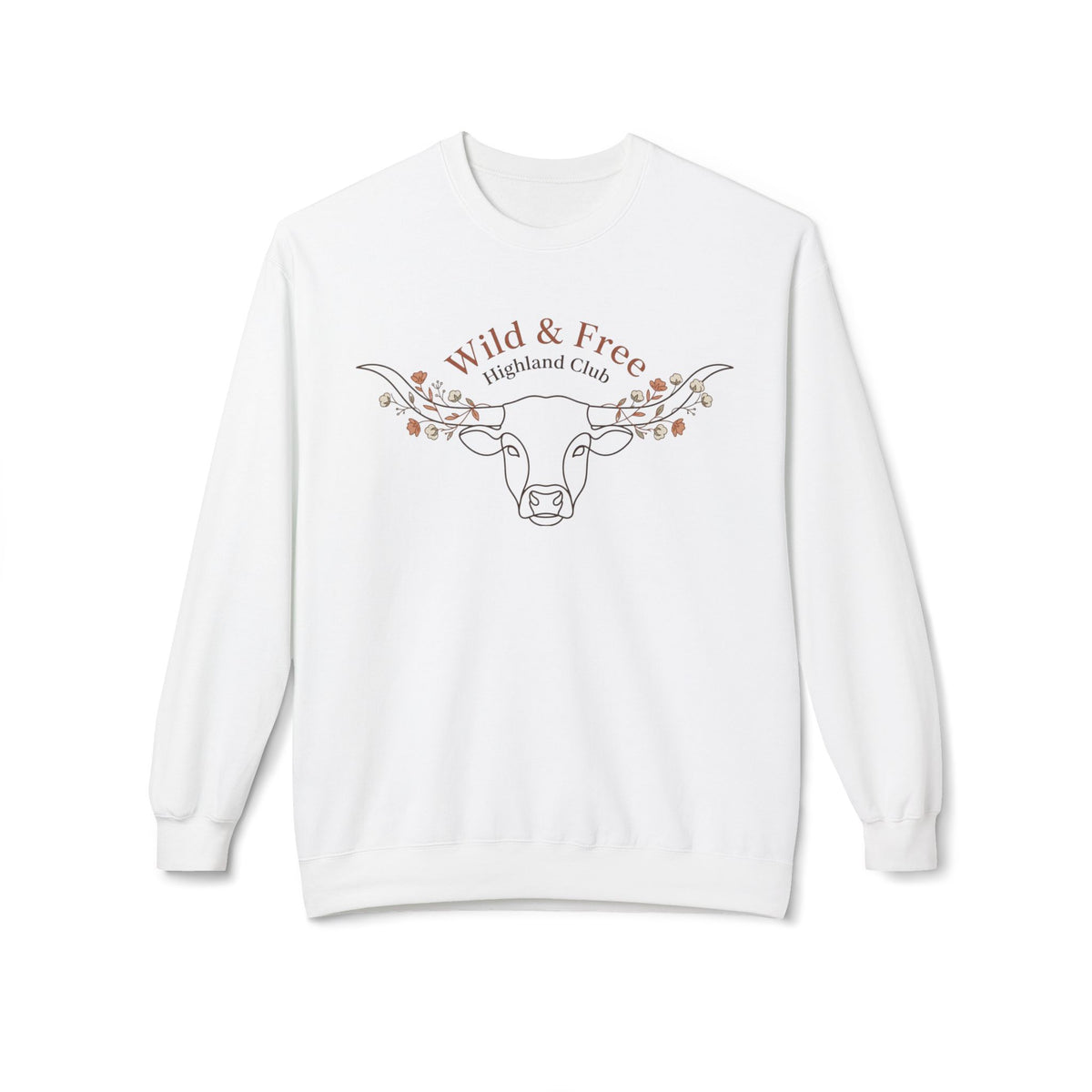 Wild & Free Highland Cattle Crewneck