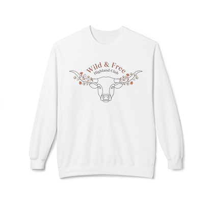 Wild & Free Highland Cattle Crewneck