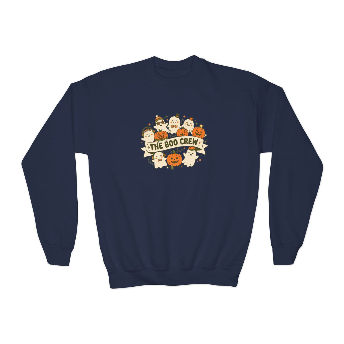 The Boo Crew Youth Halloween Crewneck