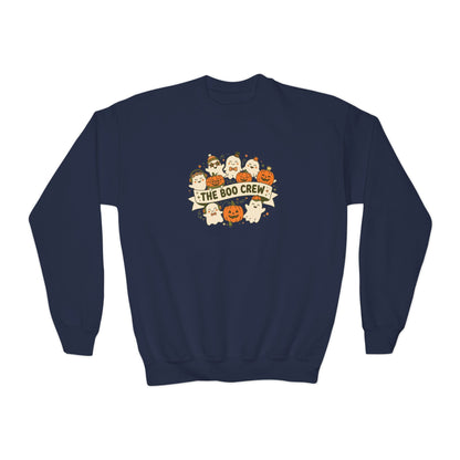 The Boo Crew Youth Halloween Crewneck