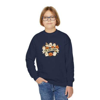 The Boo Crew Youth Halloween Crewneck