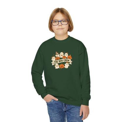 The Boo Crew Youth Halloween Crewneck