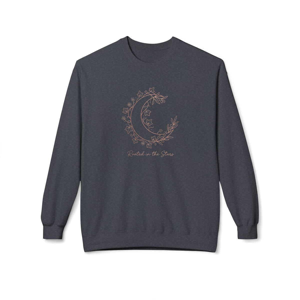 Floral Crescent Moon Crewneck