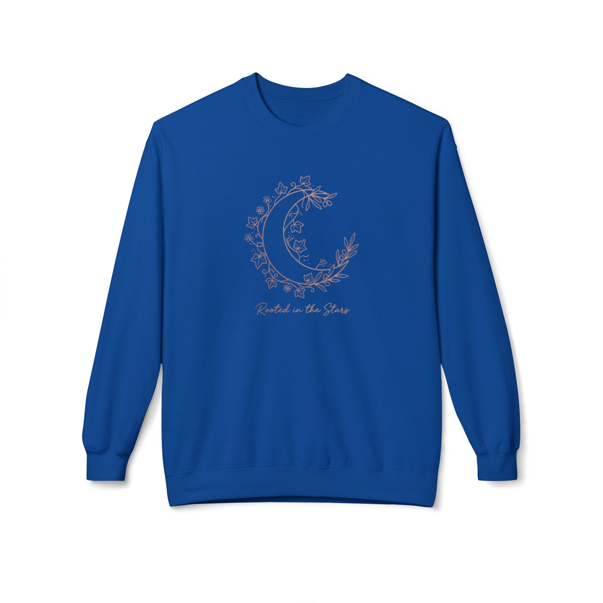 Floral Crescent Moon Crewneck