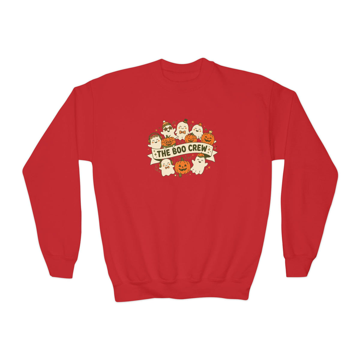 The Boo Crew Youth Halloween Crewneck