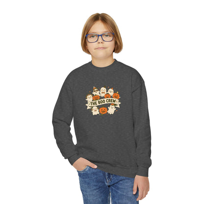 The Boo Crew Youth Halloween Crewneck