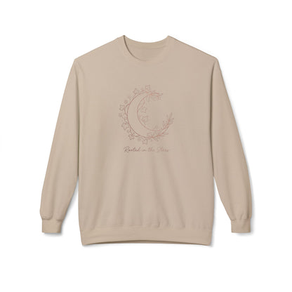 Floral Crescent Moon Crewneck