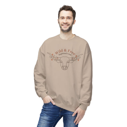 Wild & Free Highland Cattle Crewneck