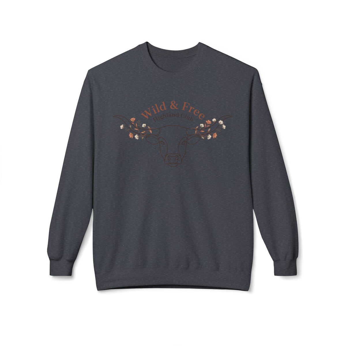 Wild & Free Highland Cattle Crewneck