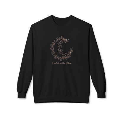 Floral Crescent Moon Crewneck