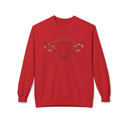 Wild & Free Highland Cattle Crewneck