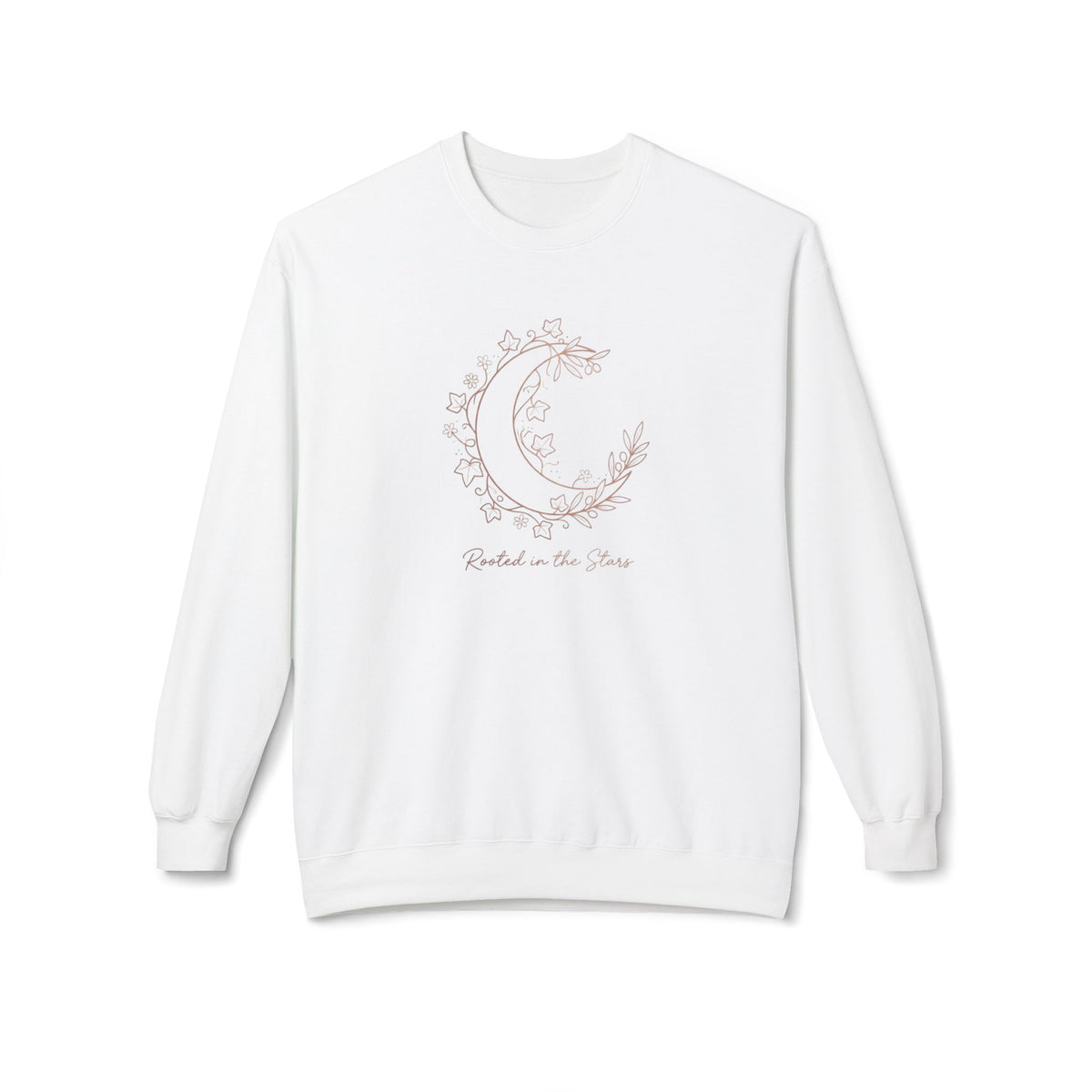 Floral Crescent Moon Crewneck