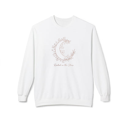 Floral Crescent Moon Crewneck