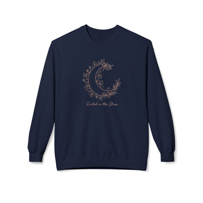 Floral Crescent Moon Crewneck