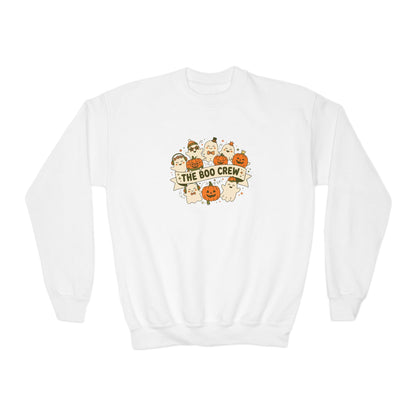 The Boo Crew Youth Halloween Crewneck