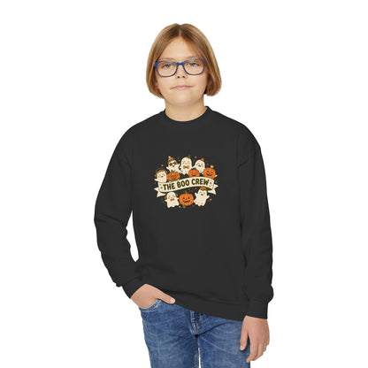 The Boo Crew Youth Halloween Crewneck