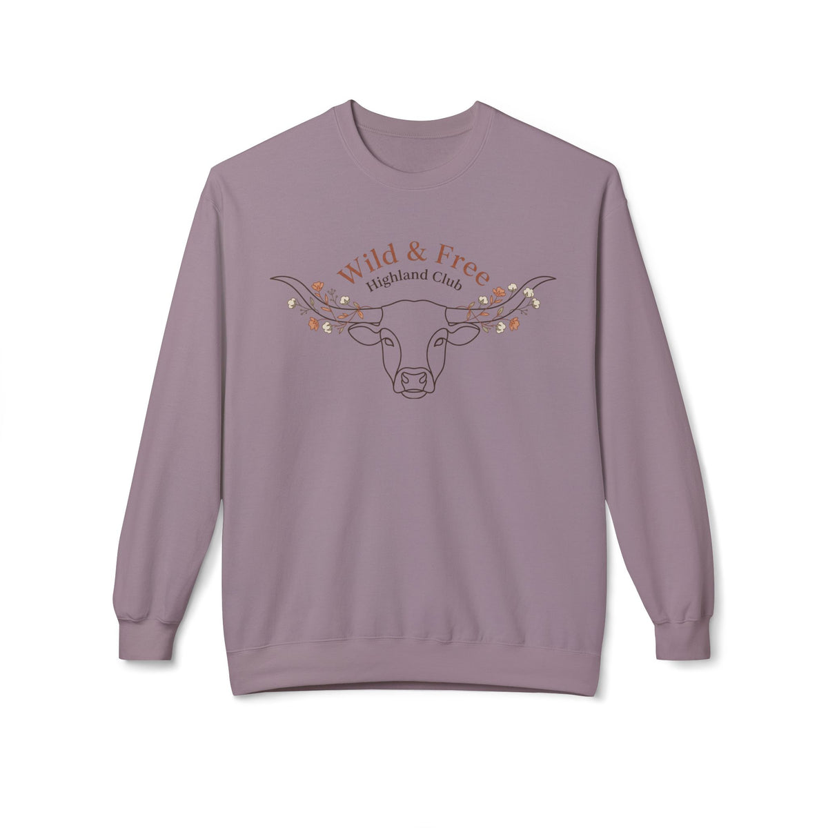 Wild & Free Highland Cattle Crewneck