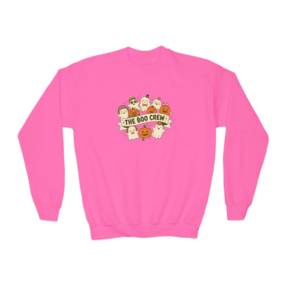 The Boo Crew Youth Halloween Crewneck