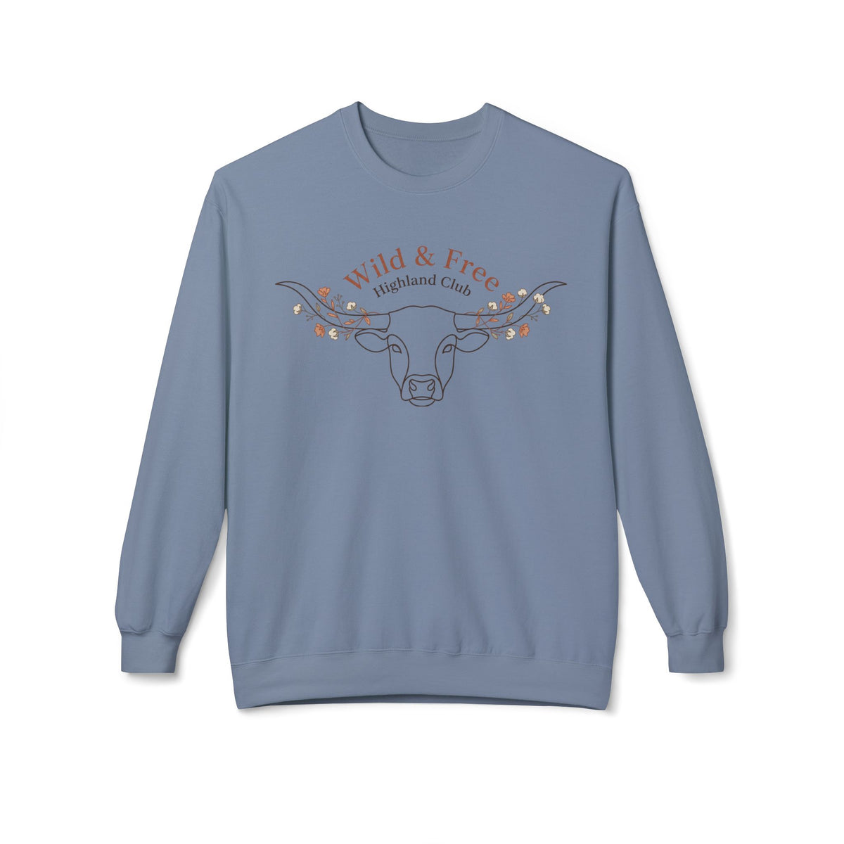 Wild & Free Highland Cattle Crewneck