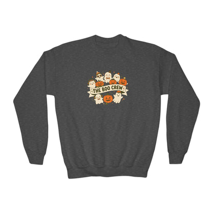 The Boo Crew Youth Halloween Crewneck