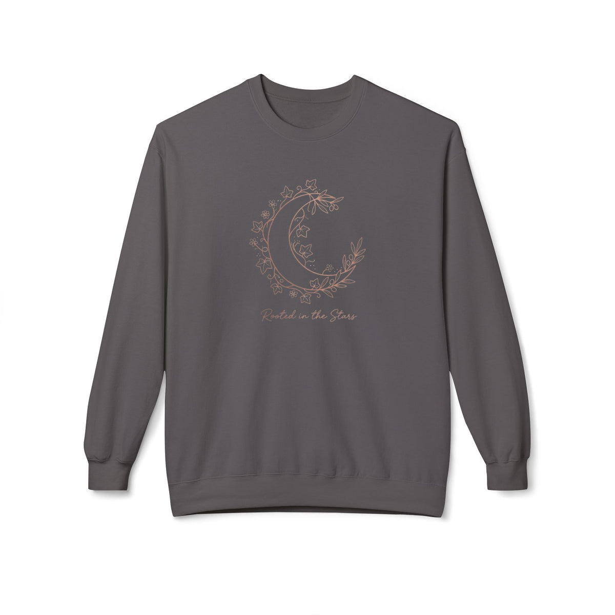 Floral Crescent Moon Crewneck