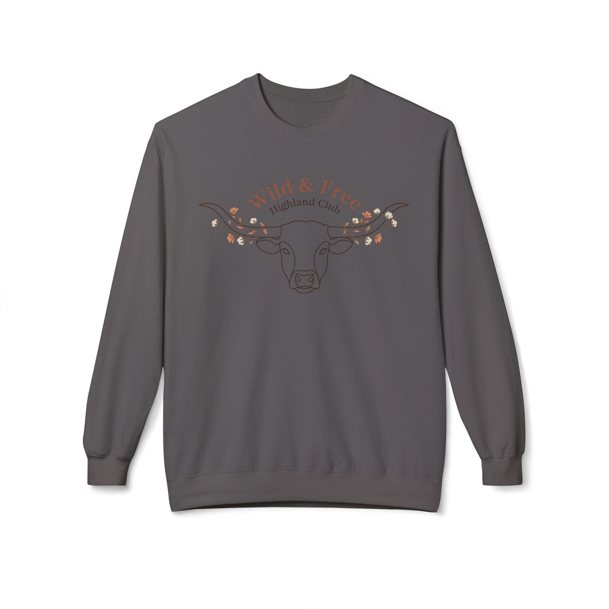 Wild & Free Highland Cattle Crewneck