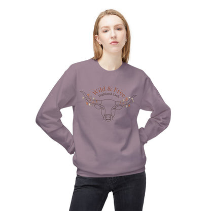 Wild & Free Highland Cattle Crewneck