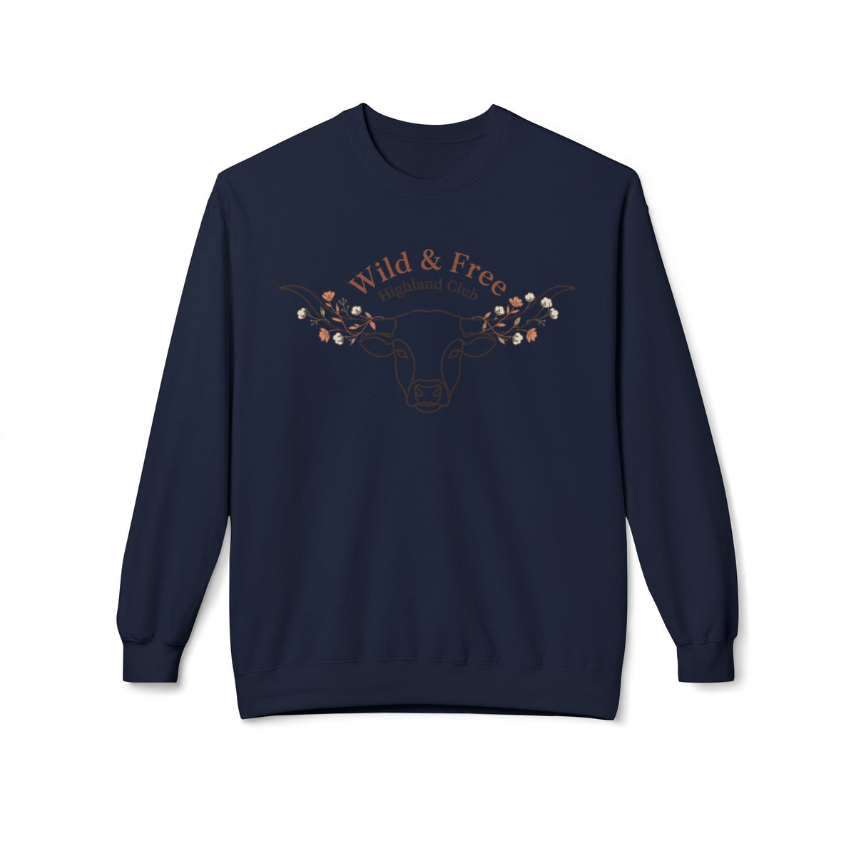 Wild & Free Highland Cattle Crewneck