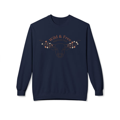 Wild & Free Highland Cattle Crewneck